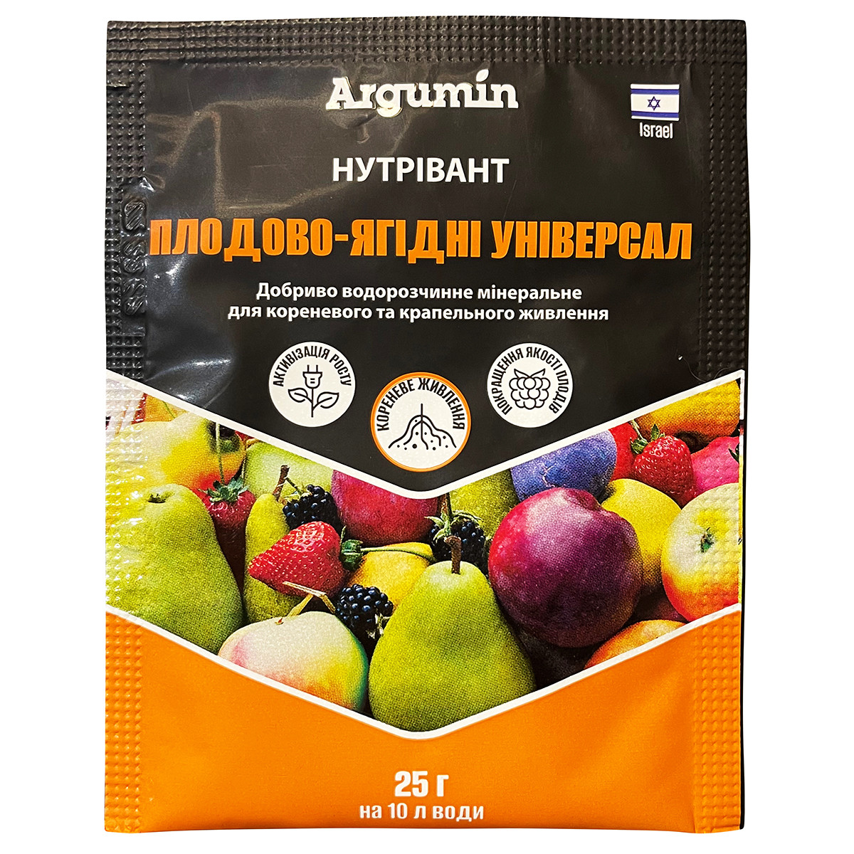 Мінеральне добриво (підкормка) "Нутрівант" (25 г) для плодово-ягідних культур від Argumin, Ізраїль