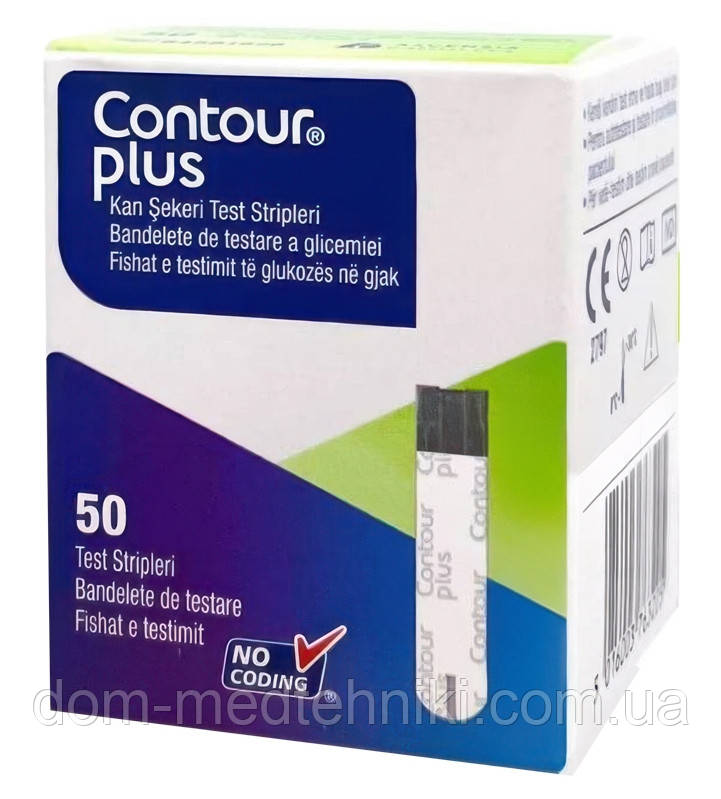 Тест-смужки Контур Плюс | Contour Plus, 50 шт.