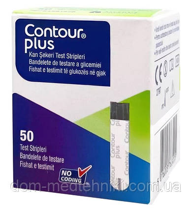 Тест-смужки Контур Плюс | Contour Plus, 50 шт., фото 1