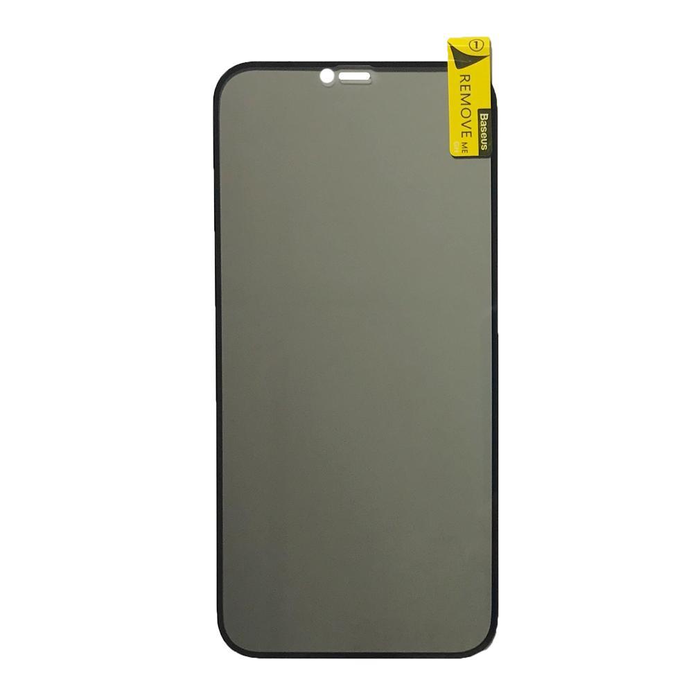 Захисне скло Baseus (SGAPIPH67N-ATG01) 0.23mm glass anti-spy function for iP 12 Pro Max (6.7'') Black, фото 1