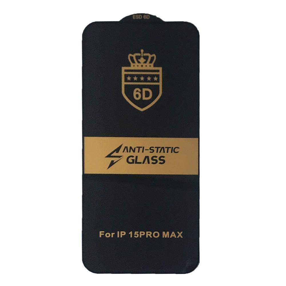 Захисне скло 6D EDGE TO EDGE for iPhone 15 Pro Max чорне тех пак