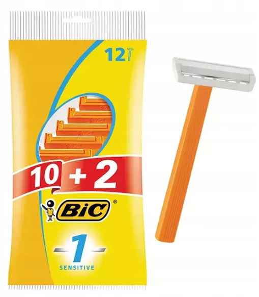 Станки для гоління одноразові BIC 1 Sensitive Maxi (10+2шт.)