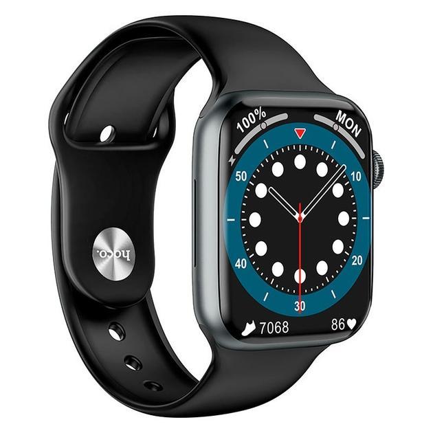 Смарт-годинник Hoco Y1 Pro|BT Call, Track, HeartRate, IP68| Black