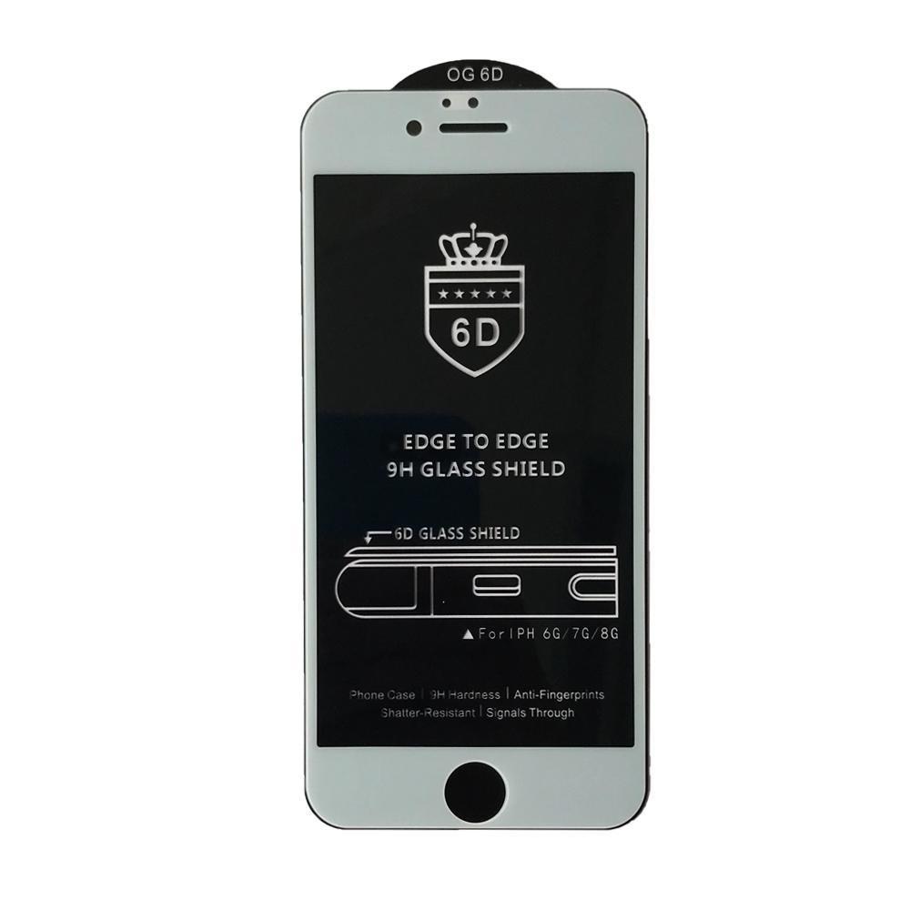 Захисне скло 6D EDGE TO EDGE for iPhone 6/6S White тех упаковка, фото 1