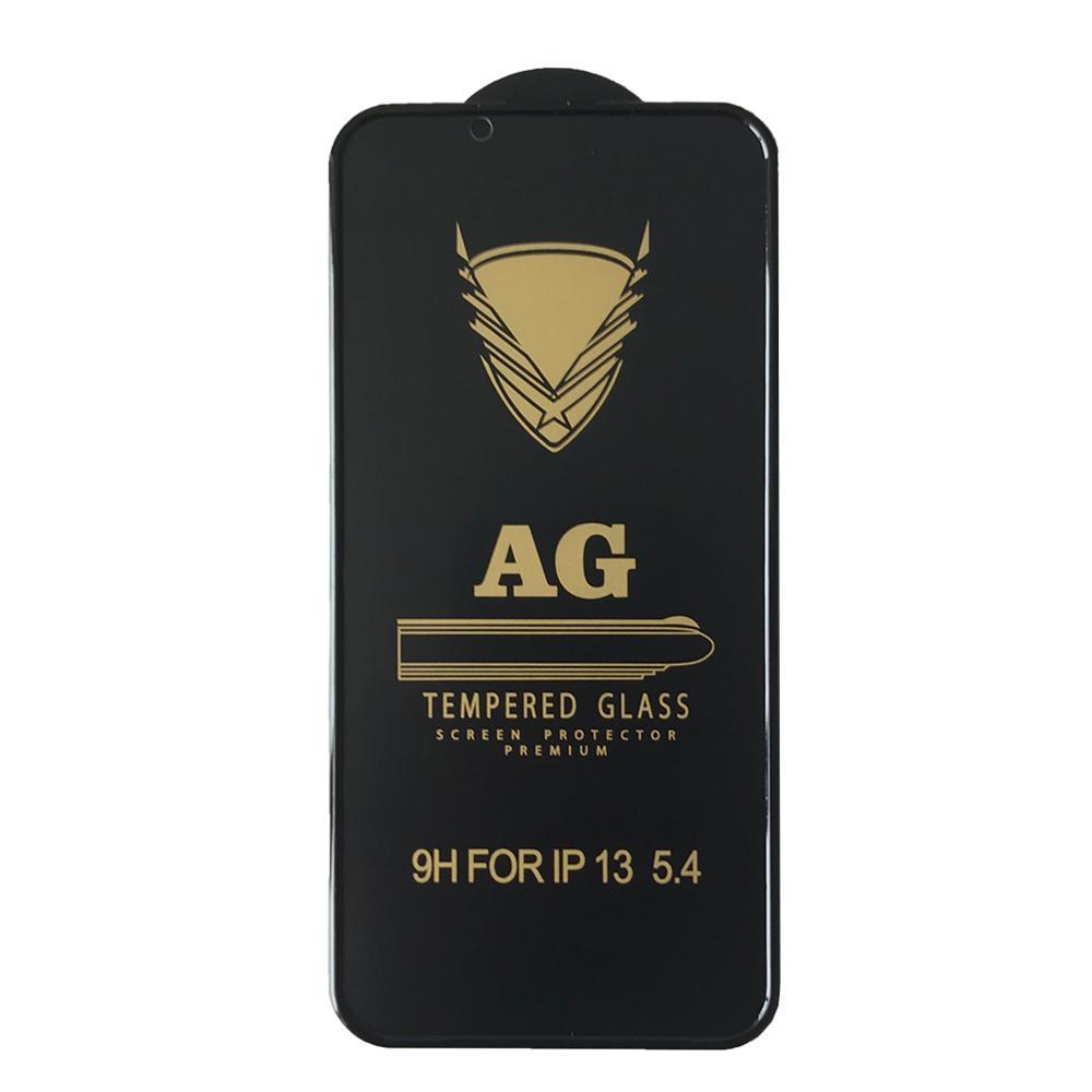 Захисне скло OG Matte iPhone 13 mini black тех упаковка, фото 1