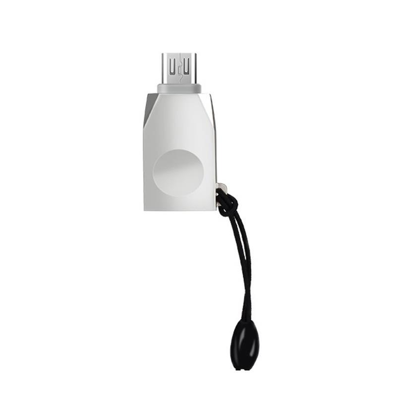 Адаптер Hoco UA10 Micro-USB Adapter Silver-Nickel