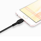 Кабель HOCO X20 USB to Micro 2.4A, 1m, PVC, TPE connectors, Black, фото 4