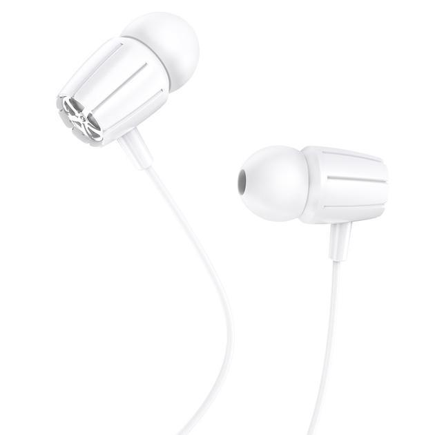 Навушники Hoco M88 Graceful universal earphones with mic White, фото 1