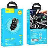 АЗУ Hoco Z44 Leading PD20W+QC3.0 car charger Black, фото 6