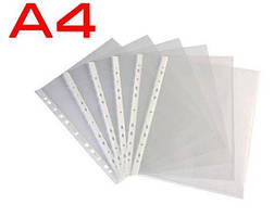 Файли для документів А4 ЛОГО, 40мкм, фактура "глянець" (100шт/уп) ROMUS