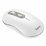 Комп'ютерна миша Hoco GM21 Platinum 2.4G business wireless mouse White Gray, фото 2