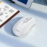 Комп'ютерна миша Hoco GM21 Platinum 2.4G business wireless mouse White Gray, фото 3