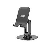 Підставка Hoco HD6 Winner dual-axis rotating desktop stand Black, фото 4