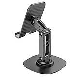 Підставка Hoco HD6 Winner dual-axis rotating desktop stand Black, фото 5