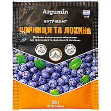 Мінеральне добриво (підкормка) "Нутрівант" (25 г) для лохини та чорниці від Argumin, Ізраїль