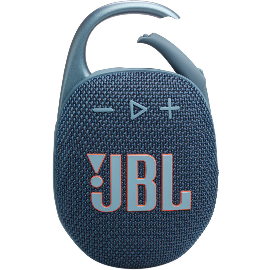 Колонка портативна JBL Clip 5 Blue, 7B, Bluetooth, живлення від акумулятора, IP67 водонепроникна JBLCLIP5BLU