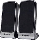 Колонка портативна Defender SPK-225, Black, 4 Вт, 3.5 мм, живлення від USB, регулятор гучності, роз'єм для навушників (65220)