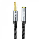 Кабель Hoco UPA20 3.5mm (2m) metal gray, фото 3