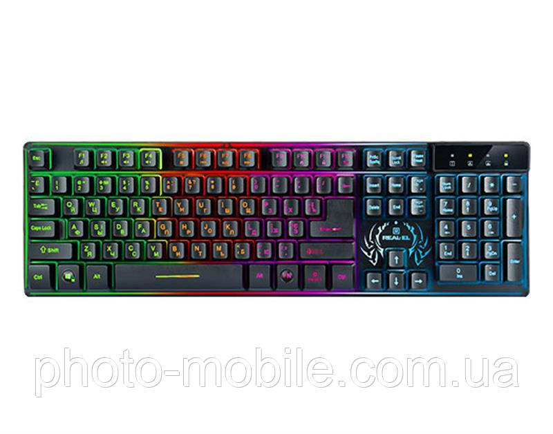 Клавіатура REAL-EL Comfort 7090 Backlit Black (EL123100031)