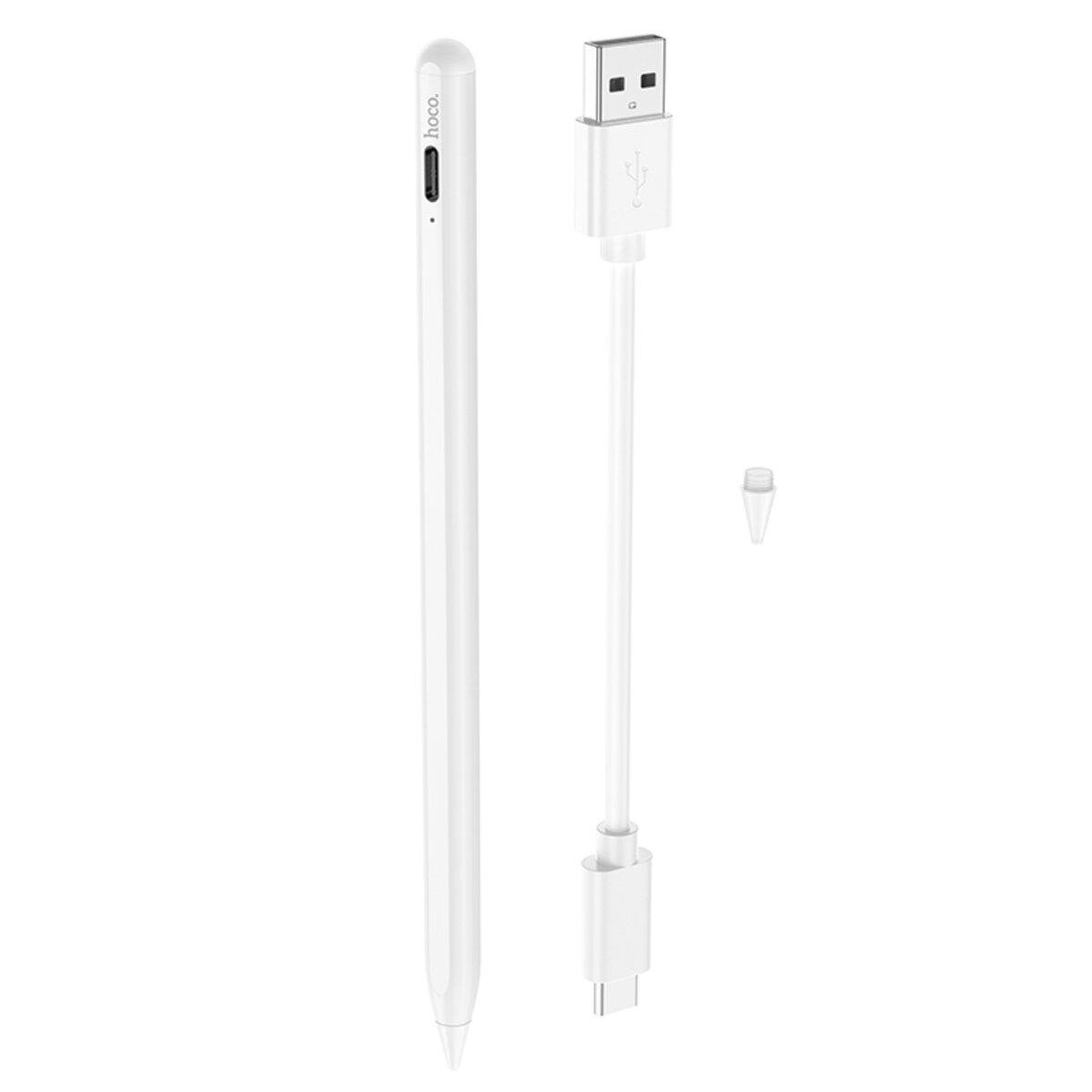 Стилус Hoco GM109 Smooth series active universal capacitive pen White