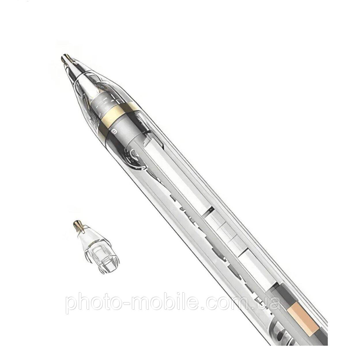 Стилус Hoco GM110 Transparent Explore Series active pad dedicated capacitive pen transparent black