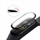 Захисне скло для смарт-часов Mi Band 5 чорне