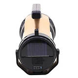 Ліхтарь перносний T96-LED+COB (White+red), power bank, Li-Ion акумулятор, сонячна батарея, ЗУ microUSB, фото 4