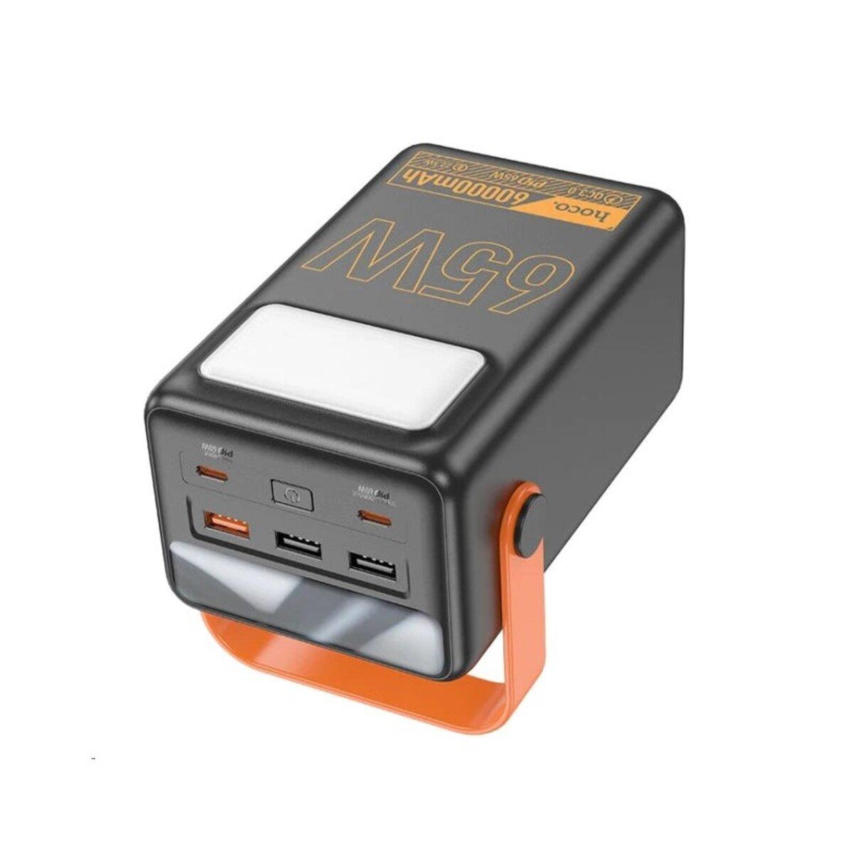 УМБ Повербанк PowerBank Hoco J110A Powerful PD65W/LCD/Lamp 60 000mAh Black