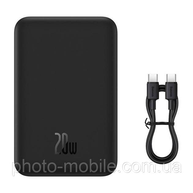 Повербанк Baseus Magnetic Mini Wireless Fast Charge 20 000 mAh 20W Black