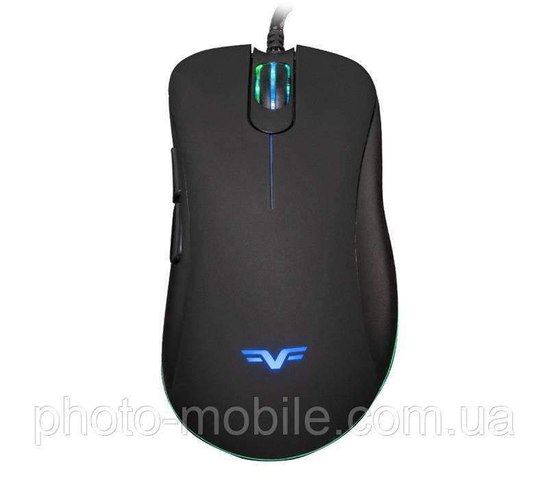 Комп'ютерна миша Frime "SMASHER", USB, оптична (Sunplus 6651), 6400 dpi, 5 кнопок, RGB підсвічування, 1.8 м Black