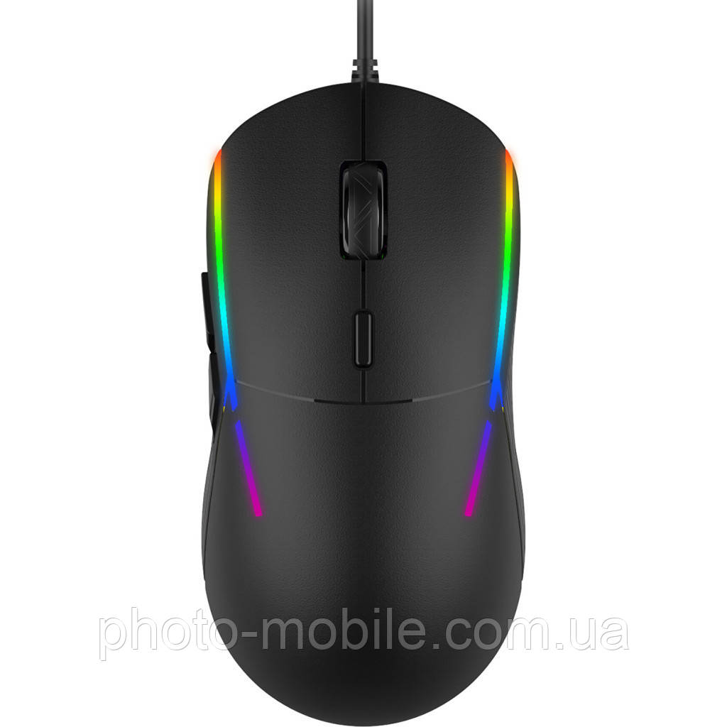 Ігрова миша GamePro 400 USB RGB, 6 кнопок Black
