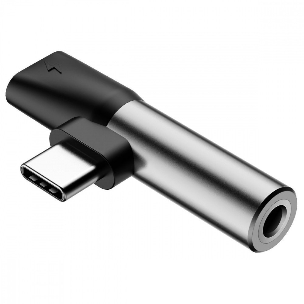 Адаптер Baseus L41 Type-C to Type-C + 3.5mm black CATL41-01