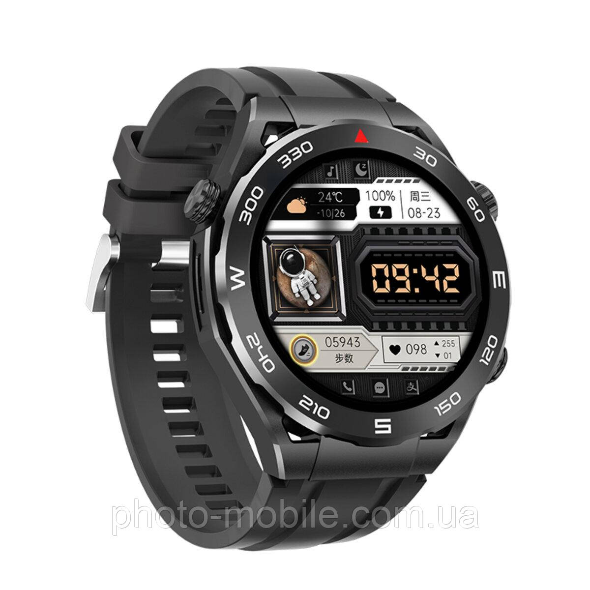 Смарт-годинник Hoco Y16 Smart sports watch (call version) |BT Call, Track, HeartRate, IP67| (black)