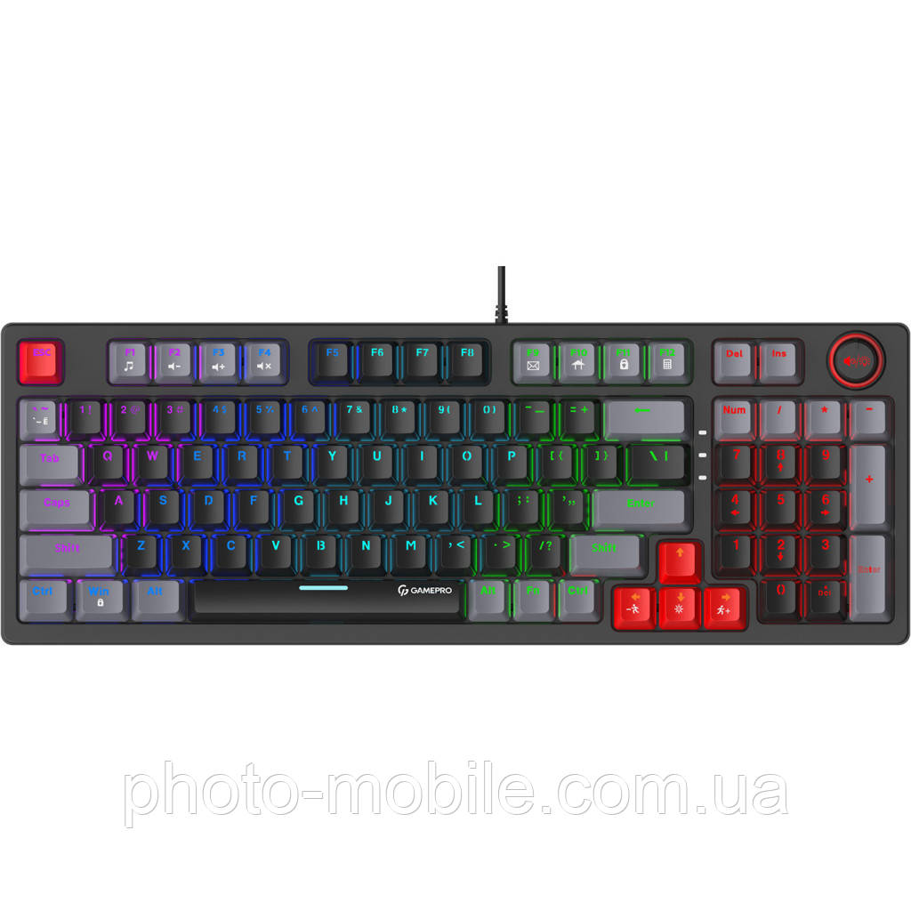 Клавіатура GamePro LED Blue Switches USB Black