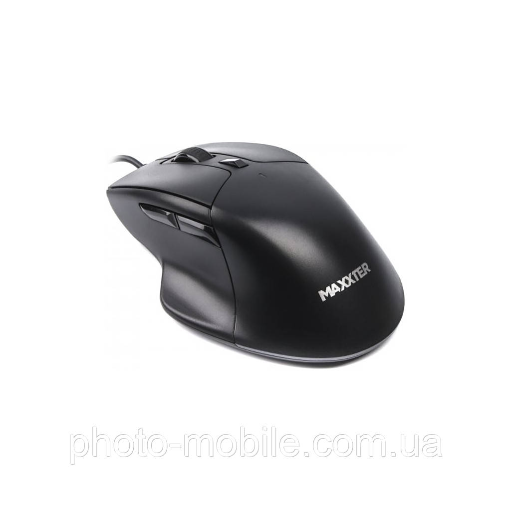 Комп'ютерна мишка Maxxter Mc-6B01 оптична, 6 кнопки, 2400 DPI, USB, Black MC-6B01