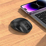 Комп'ютерна мишка HOCO GM24 Mystic 6-button 2-mode wireless mouse Black, фото 2