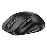 Комп'ютерна мишка HOCO GM24 Mystic 6-button 2-mode wireless mouse Black, фото 3