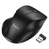 Комп'ютерна мишка HOCO GM24 Mystic 6-button 2-mode wireless mouse Black, фото 5