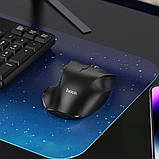 Комп'ютерна мишка HOCO GM24 Mystic 6-button 2-mode wireless mouse Black, фото 7
