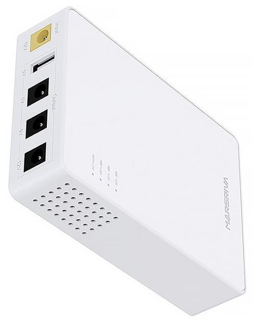 ДБЖ для роутера Marsriva KP3 3xDC+USB OUT 5V/9V/12V, 2А/18W, 10000Ah (37Wh) LiPol, фото 1