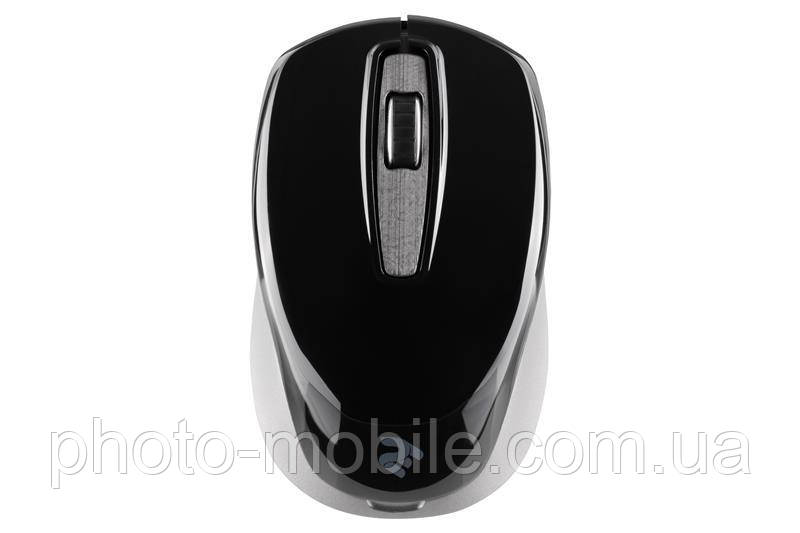 Комп'ютерна мишка 2E MF2020, Black, бездротова, оптична, 1200 dpi, 3 кнопки, 10 м, 1xAA, додаткова синя панель (2E-MF2020WC)