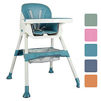 Стілець для годування дитячий 3в1 SPOKO SP-06 для дітей W_2252 Синій