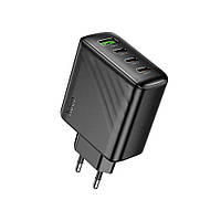 Мережевий зарядний пристрій Hoco CS27A PD 67W QC 3.0 (Чорний)
