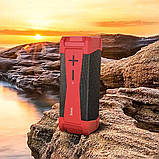 Колонка портативна HOCO Magic sports BT speaker IPX5 HC6 |TWS, BT, AUX, FM, TF, USB| Black/Red, фото 3