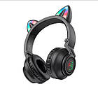 Навушники Borofone BO18 Cat ear BT headphones |BT5.0, AUX/TF, 7h| (black)