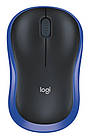 Комп'ютерна миша бездротова Logitech M185 USB Black/Blue