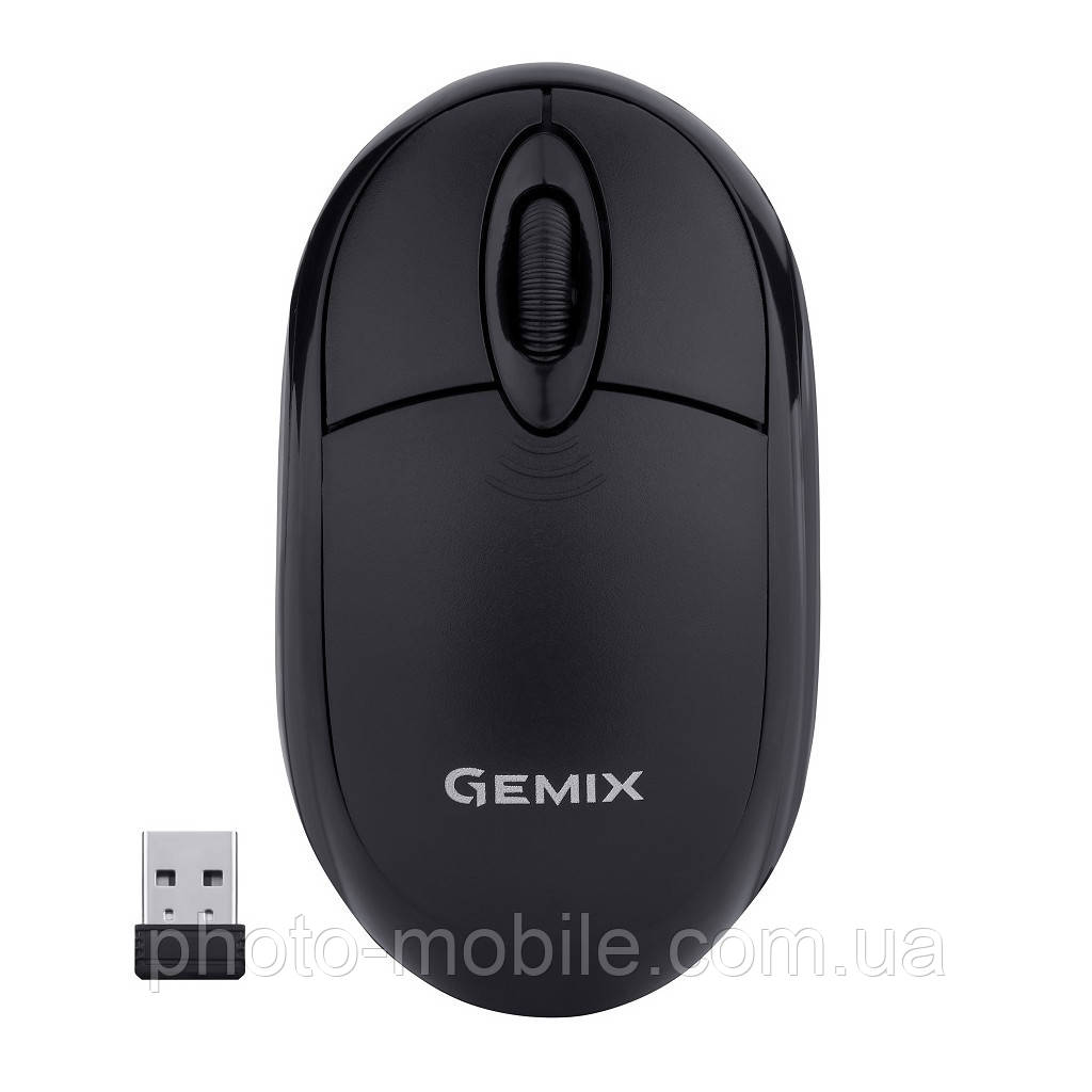 Комп'ютерна миша бездротова Gemix GM185 оптична, Wireless, 1200 dpi Black