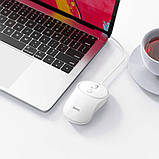 Комп'ютерна миша Hoco GM13 Esteem business wired mouse USB White, фото 7