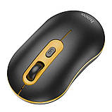 Комп'ютерна миша бездротова Hoco GM21 Platinum 2.4G business wireless mouse Black/Yellow, фото 2
