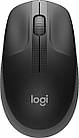 Комп'ютерна миша бездротова Logitech M190, USB, оптична, 1000 dpi, 3 кнопки, 1xAA Dark Grey/Black